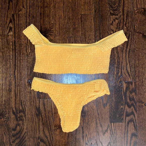 Zaful Swim Nwot Yellow Bikini Poshmark